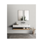 Preview: Aqua Step, Aqua Click Tiles, Wasserdichte Wandpaneele und Bodenpaneele fuer Badezimmer, Dublin, weiss, 12 Paneele, 8712093506971, 2.png